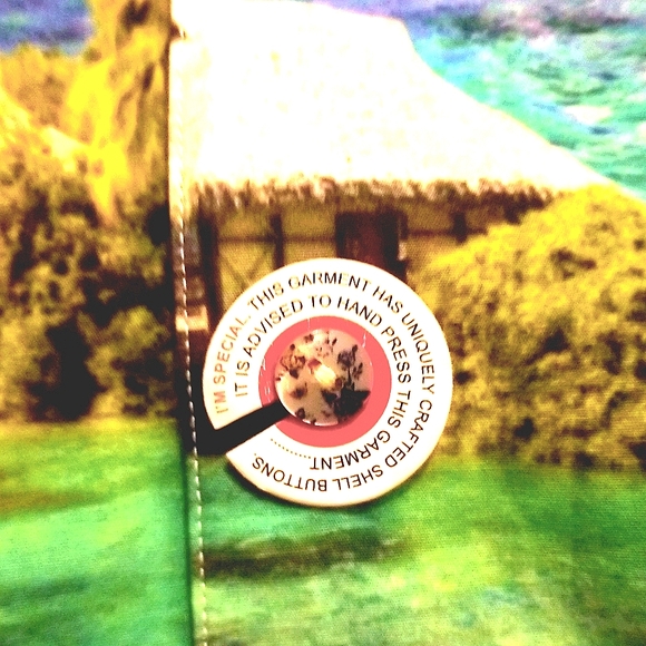 ROBERT GRAHAM Classic Fit BENTOO PARADISE  Number Ltd Ed Sport Fiji Shirt XL NWT - Picture 7 of 15